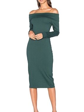 Amanda Uprichard Revolve Astaire Dress in Evergreen Size Small